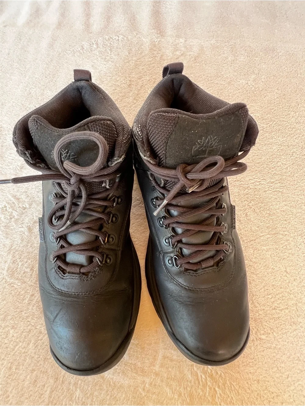 TIMBERLAND Men's White Ledge Mid Waterproof Hiking Boot BLACK SIZE 9.5
